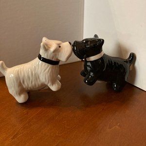 SALT AND PEPPER CERAMIC NEW IN BOX  MAGNET KISSING
